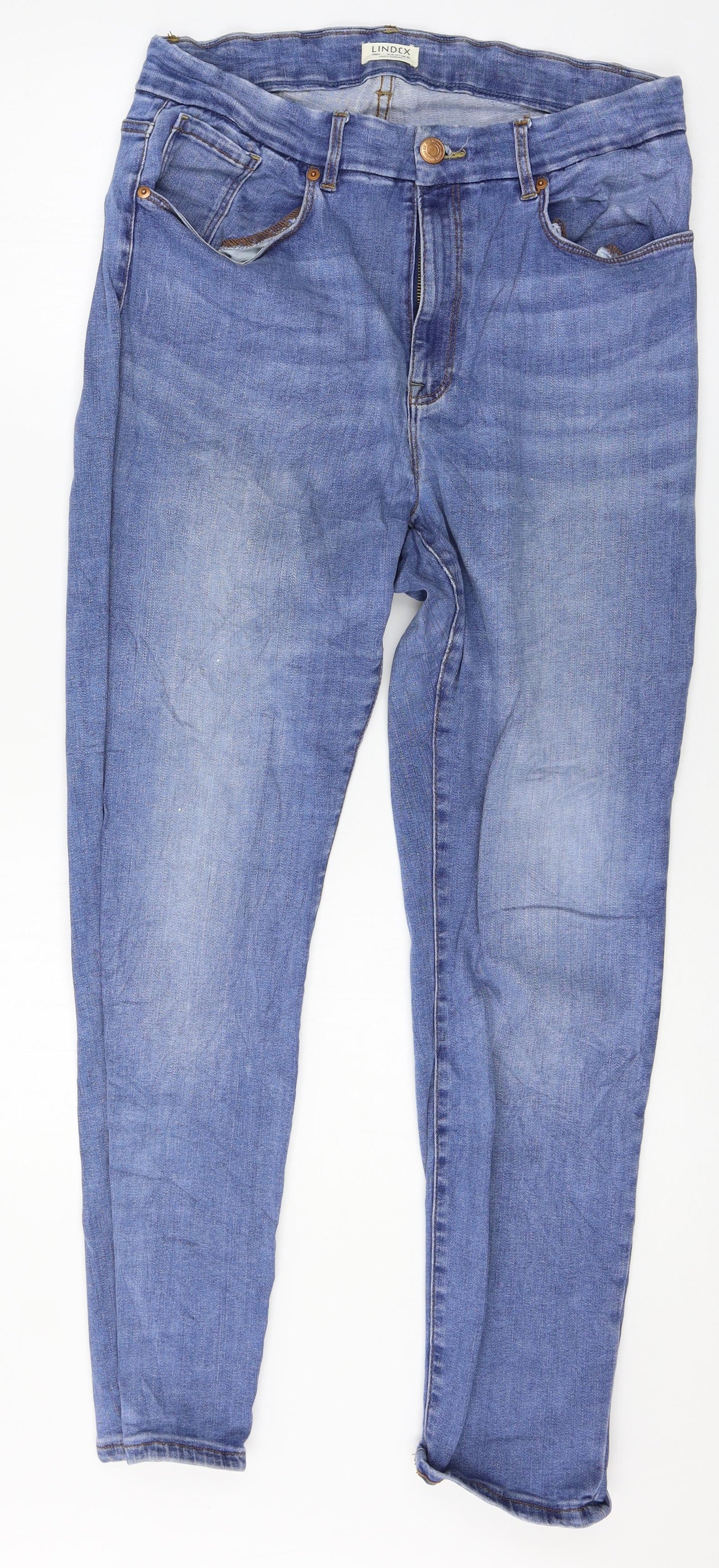 Womens UK Size 26 in Lindex Regular Fit Skinny Blue Jeans