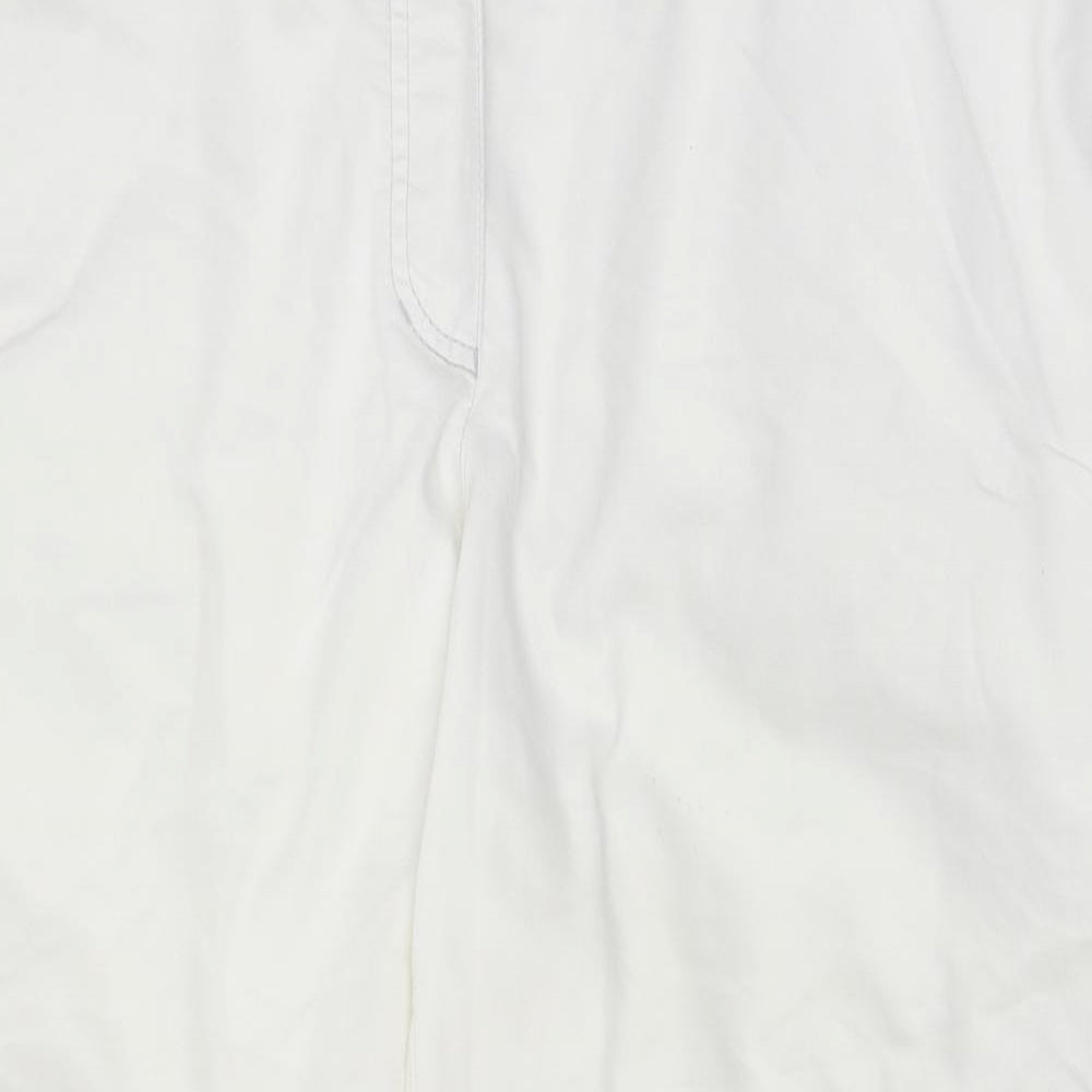 Gerry Weber Womens White   Cropped Trousers Size 36 in L24 in