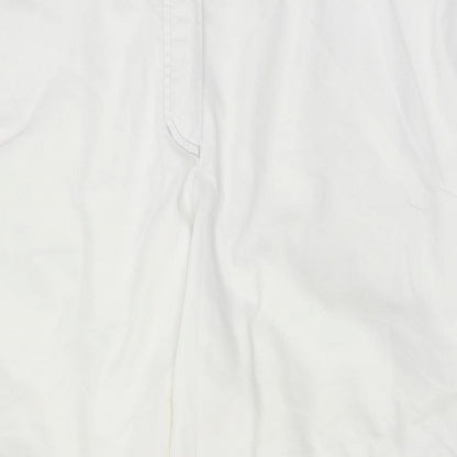 Gerry Weber Womens White   Cropped Trousers Size 36 in L24 in