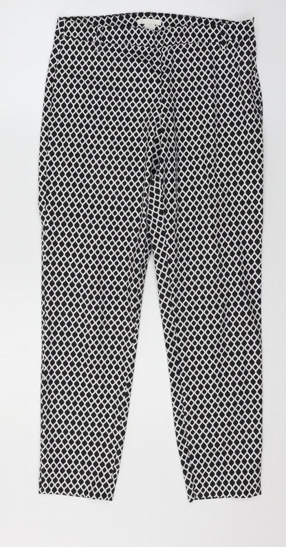 Womens UK Size 10 H&M Regular Fit  Black Trousers