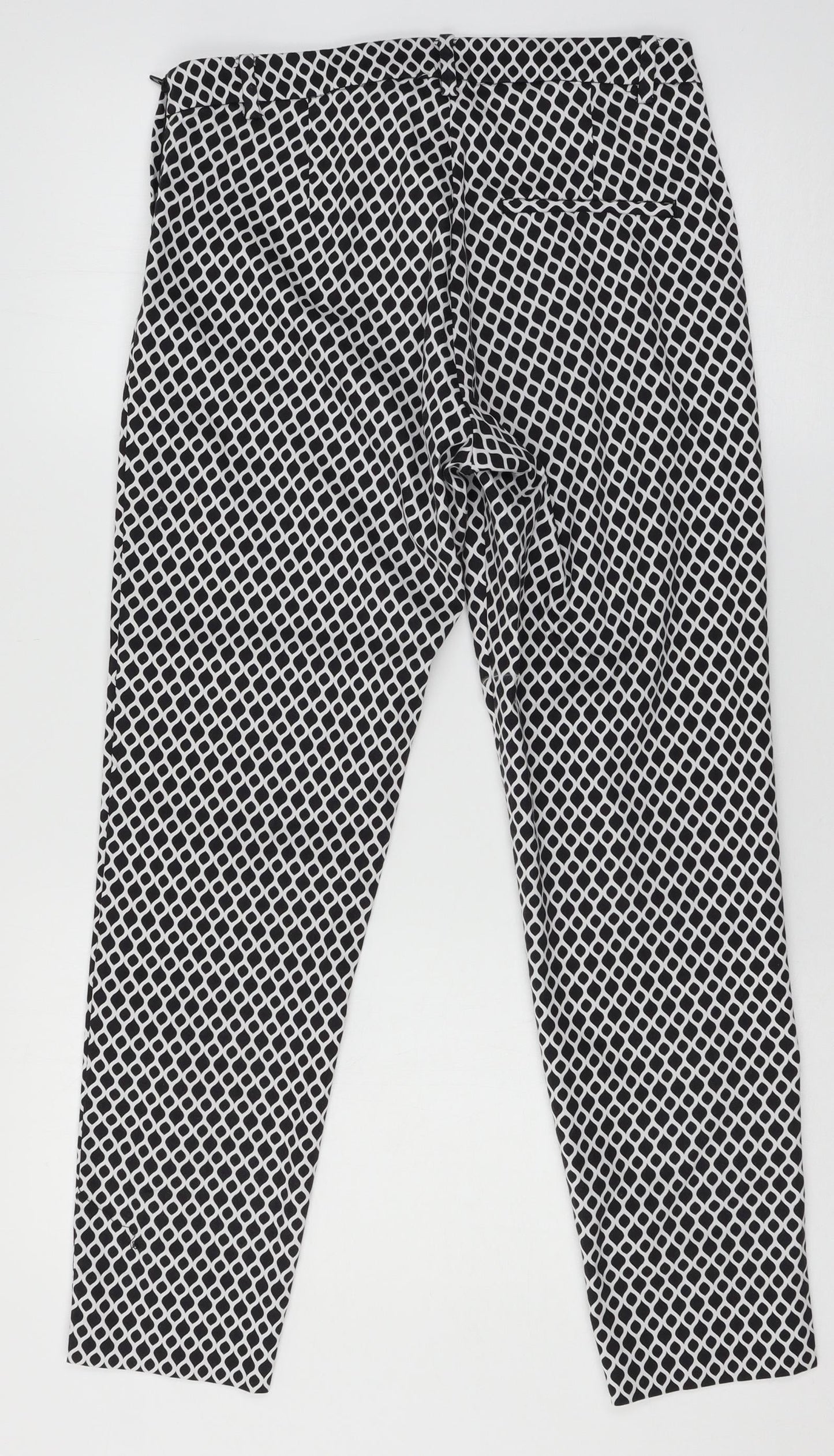 Womens UK Size 10 H&M Regular Fit  Black Trousers
