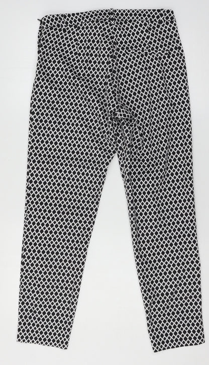 Womens UK Size 10 H&M Regular Fit  Black Trousers