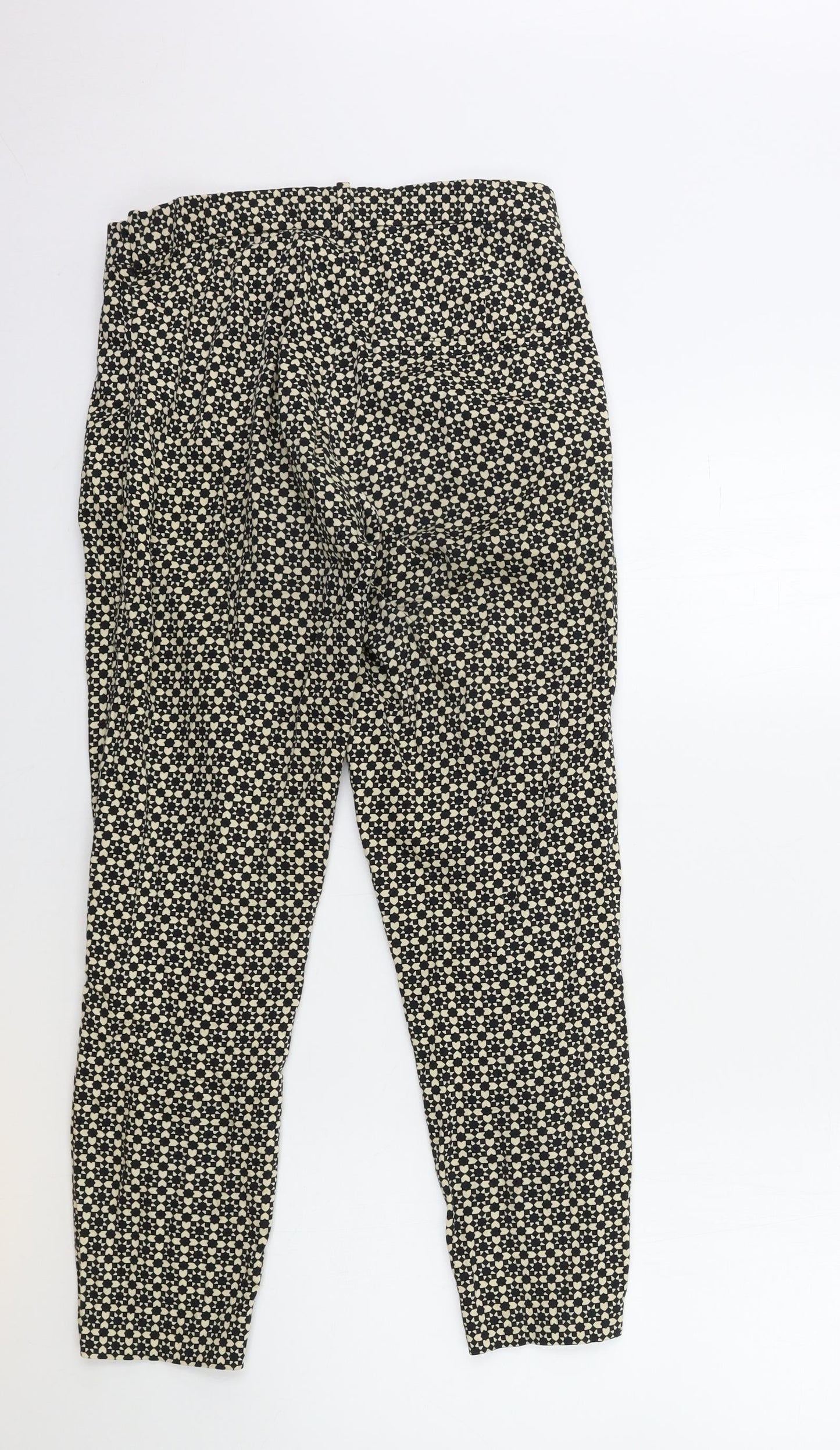 Womens UK Size 12 H&M Regular Fit  Beige Trousers