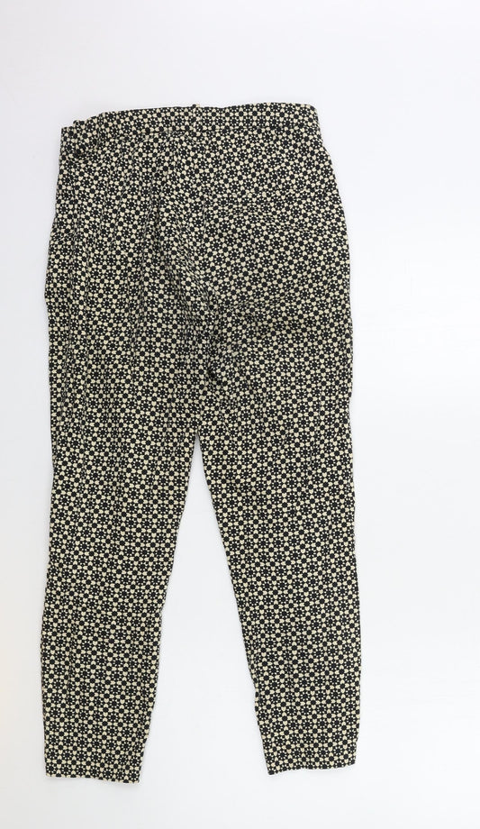 Womens UK Size 12 H&M Regular Fit  Beige Trousers