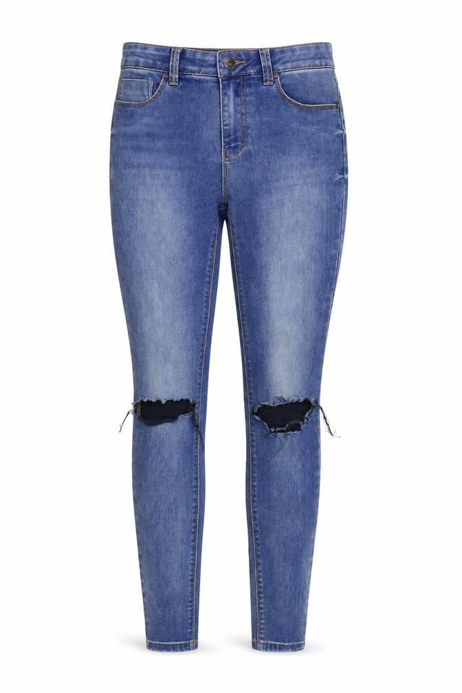 Womens UK Size 10 New Look Regular Fit Skinny Blue Jeans