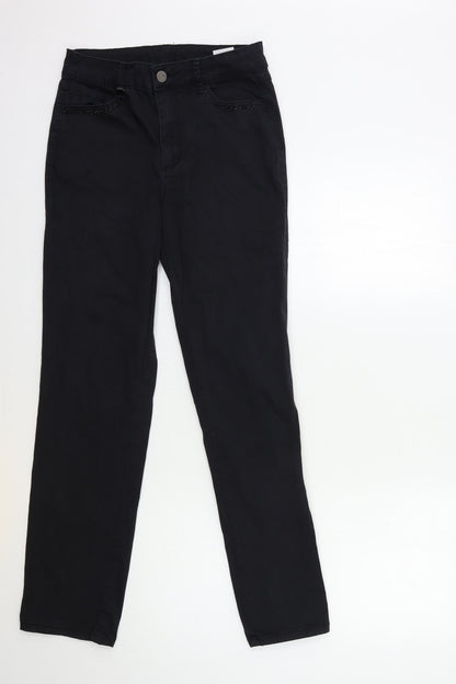 Savannah Womens Black  Denim Straight Jeans Size 36 in L30 in