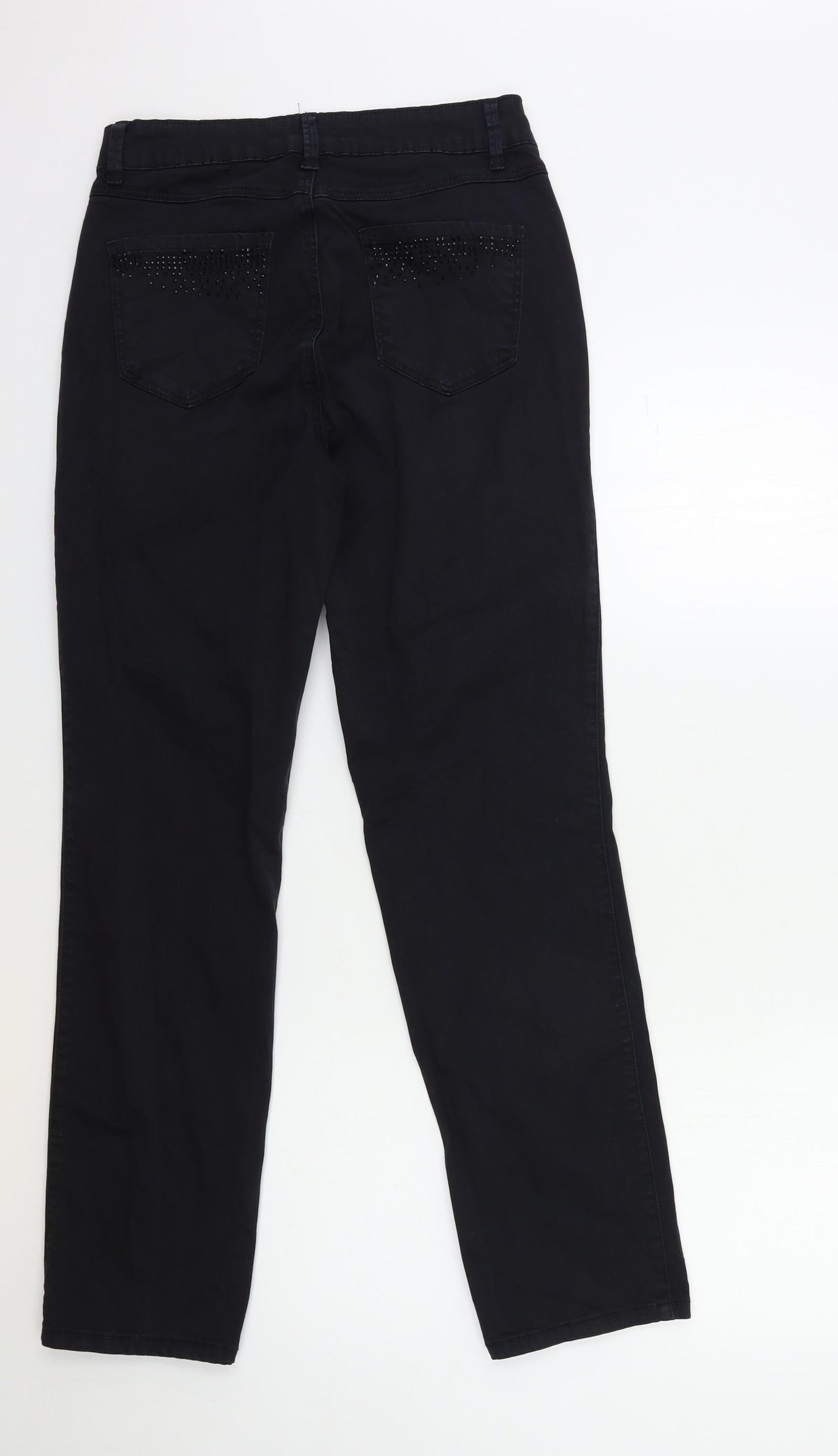 Savannah Womens Black  Denim Straight Jeans Size 36 in L30 in