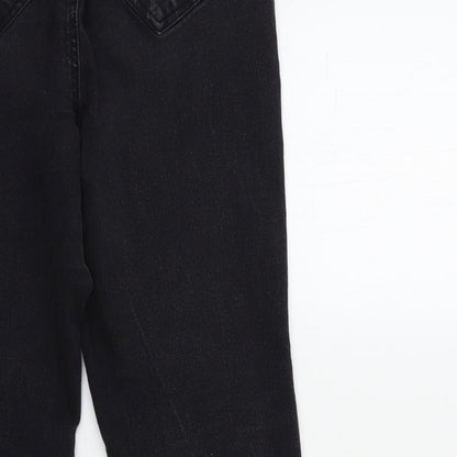 Evans Womens Black  Denim Skinny Jeans Size 14 L27 in