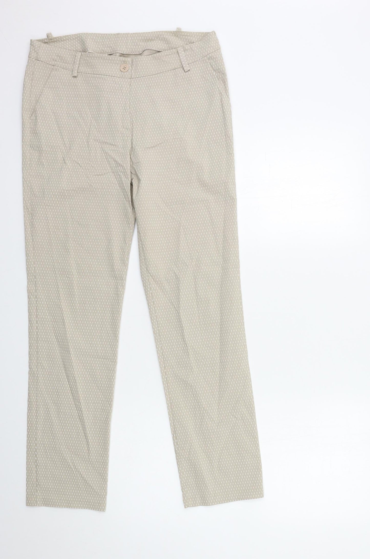 Womens UK Size 30 in Preworn Regular Fit  Beige Trousers