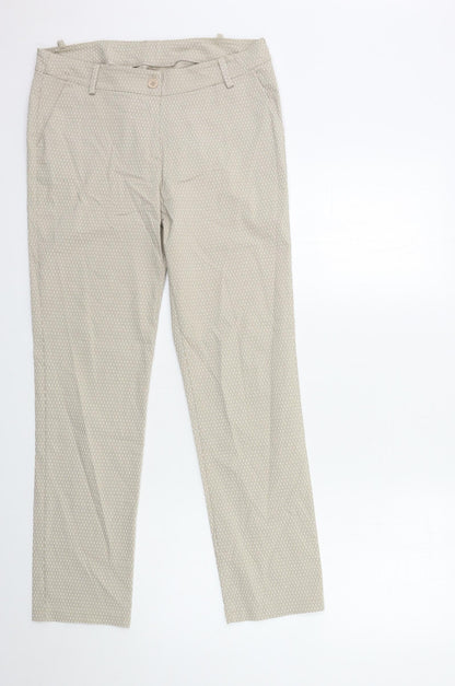 Womens UK Size 30 in Preworn Regular Fit  Beige Trousers