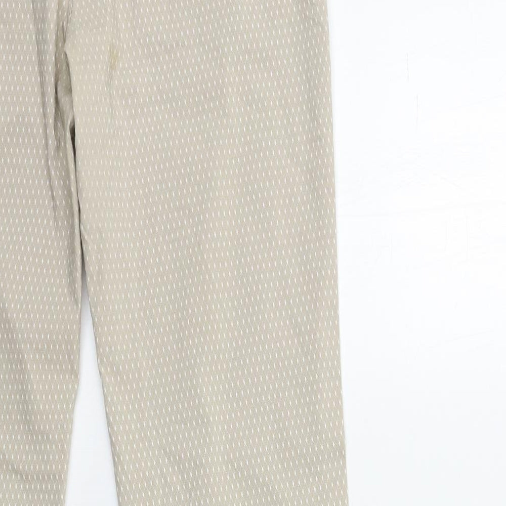 Womens UK Size 30 in Preworn Regular Fit  Beige Trousers