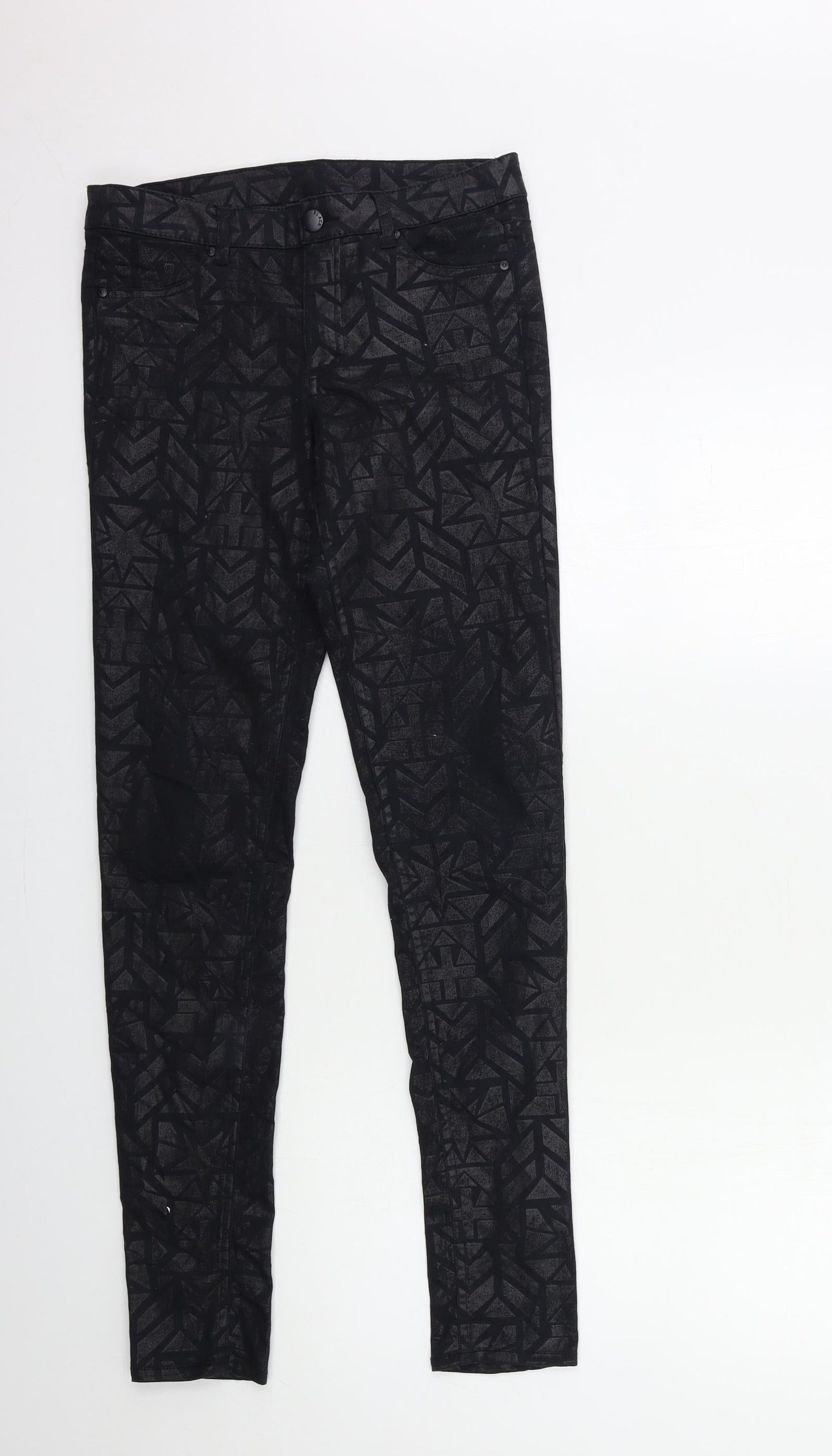 Womens UK Size 8 H&M Regular Fit Skinny Black Jeans