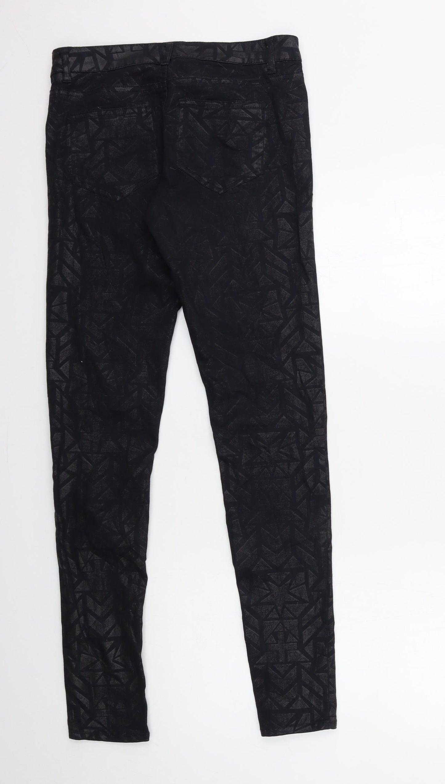 Womens UK Size 8 H&M Regular Fit Skinny Black Jeans