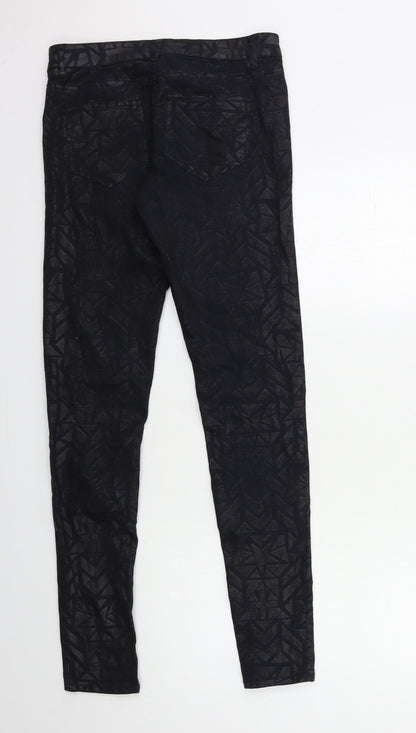 Womens UK Size 8 H&M Regular Fit Skinny Black Jeans