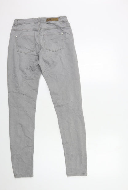 Only Womens Grey  Denim Skinny Jeans Size XS L30 in