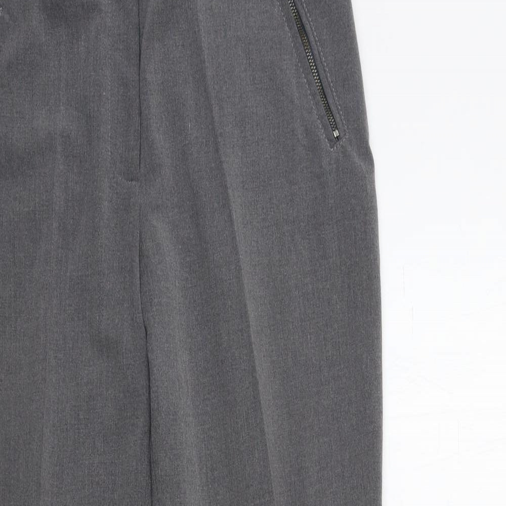 Womens UK Size 12 M&Co Regular Fit  Grey Trousers