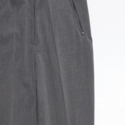 Womens UK Size 12 M&Co Regular Fit  Grey Trousers