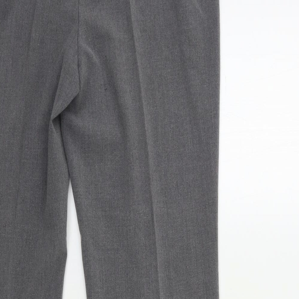 Womens UK Size 12 M&Co Regular Fit  Grey Trousers