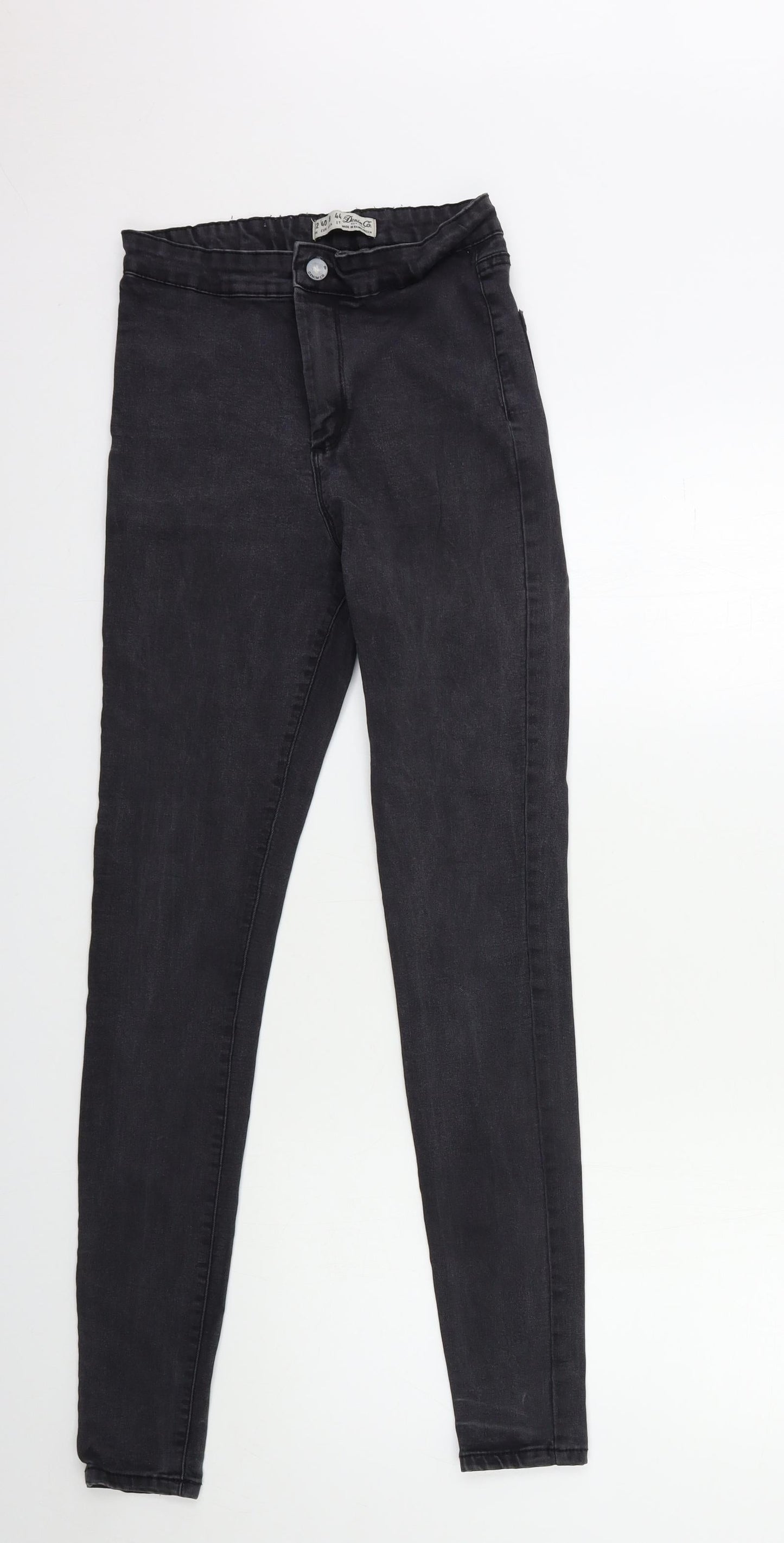 Denim & Co. Womens Grey  Denim Skinny Jeans Size 12 L30 in