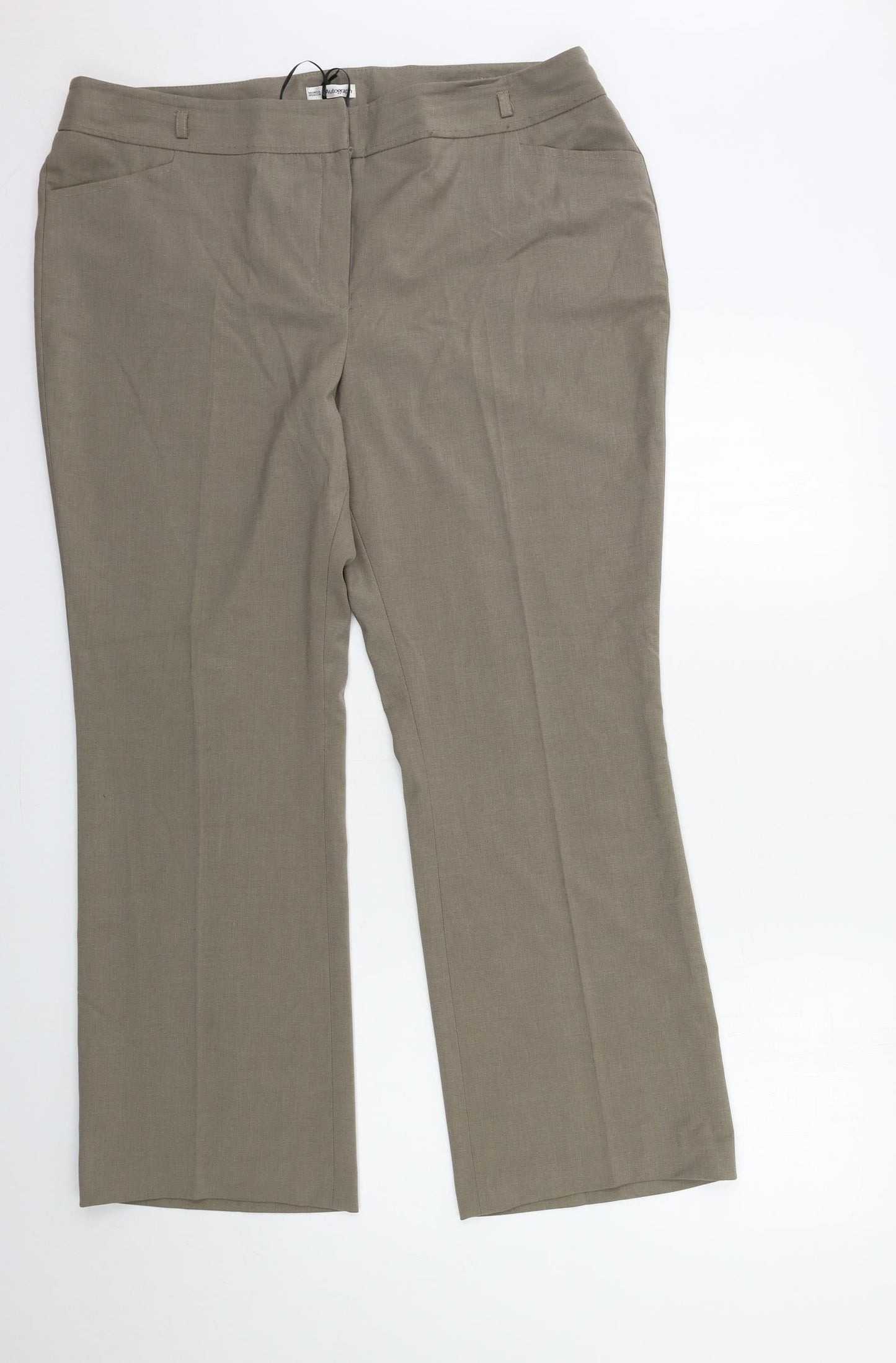 Womens UK Size 18 Marks and Spencer Regular Fit  Grey Trousers