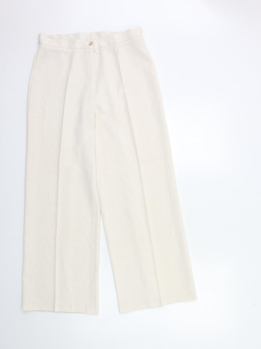 Womens UK Size 28 in Preworn Regular Fit  Beige Trousers