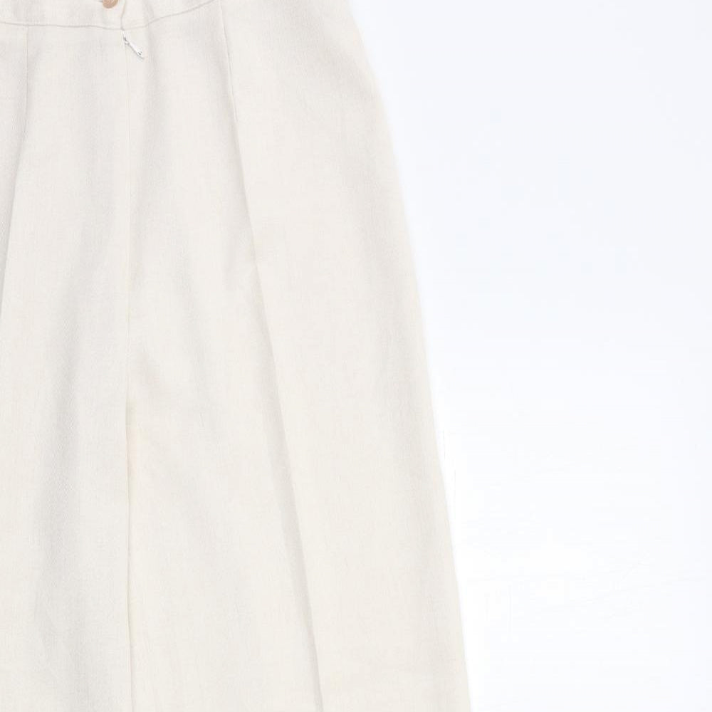 Womens UK Size 28 in Preworn Regular Fit  Beige Trousers