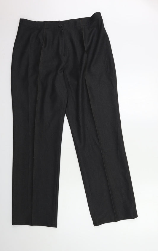 Womens UK Size 34 in Preworn Regular Fit  Grey Trousers