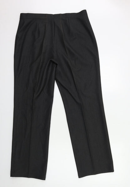 Womens UK Size 34 in Preworn Regular Fit  Grey Trousers
