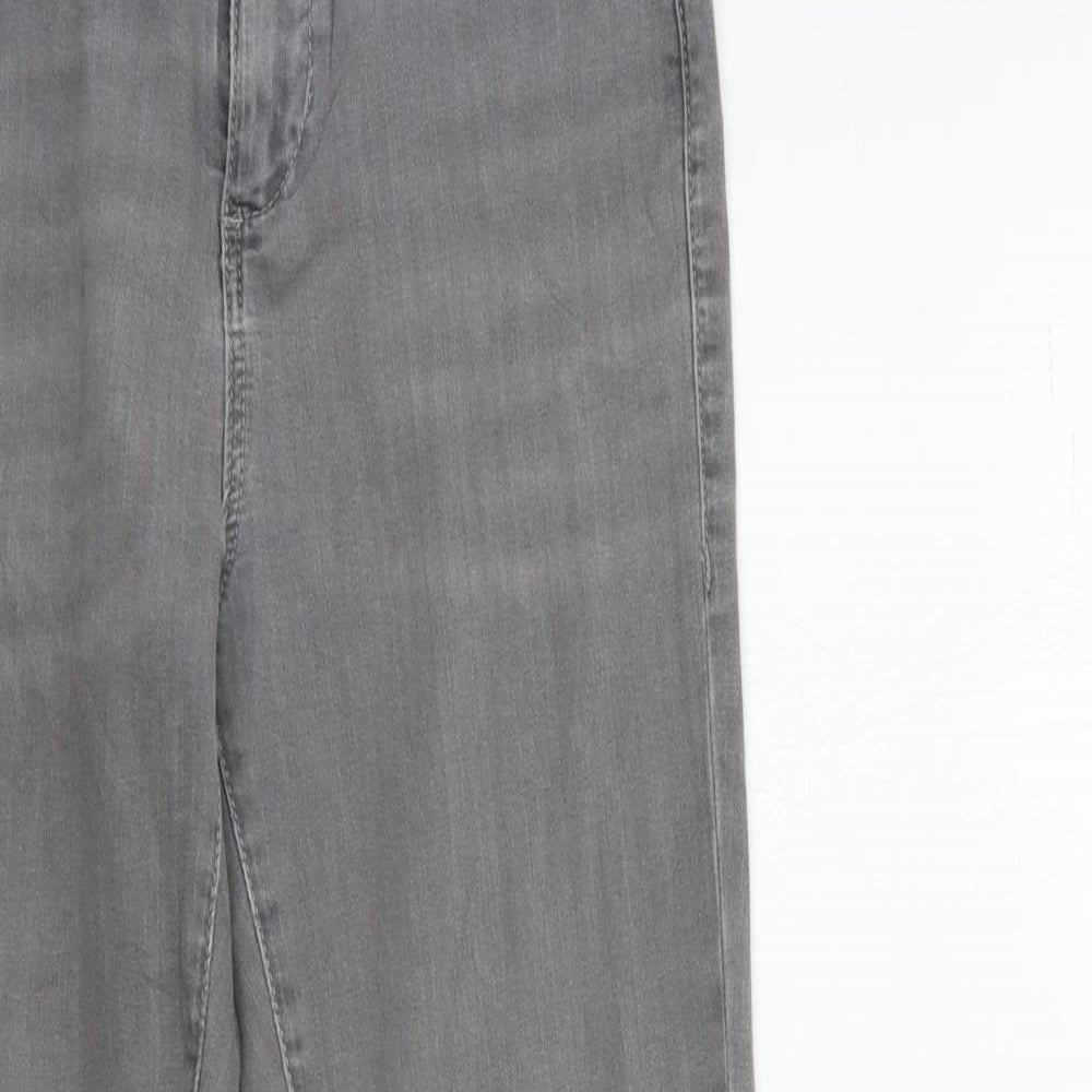 Topshop Womens Grey  Denim Skinny Jeans Size 28 in L32 in