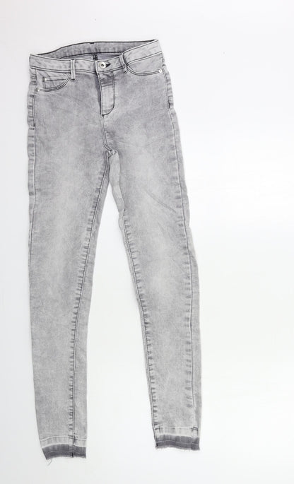 Womens UK Size 26 in Preworn Regular Fit Skinny Grey Jeans