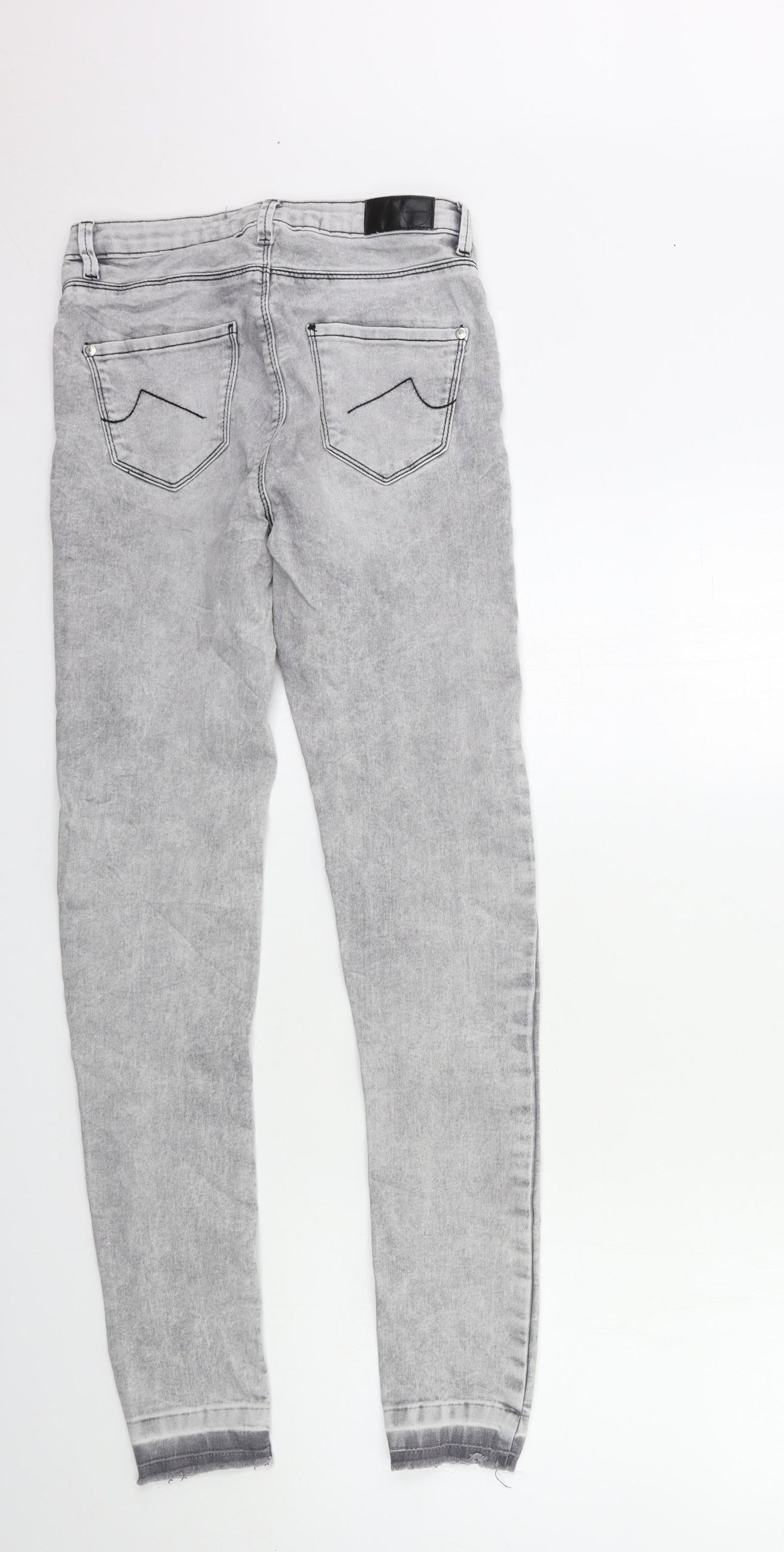 Womens UK Size 26 in Preworn Regular Fit Skinny Grey Jeans
