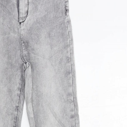 Womens UK Size 26 in Preworn Regular Fit Skinny Grey Jeans