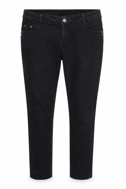 Womens Black  Denim Skinny Jeans Size 38 in L28 in