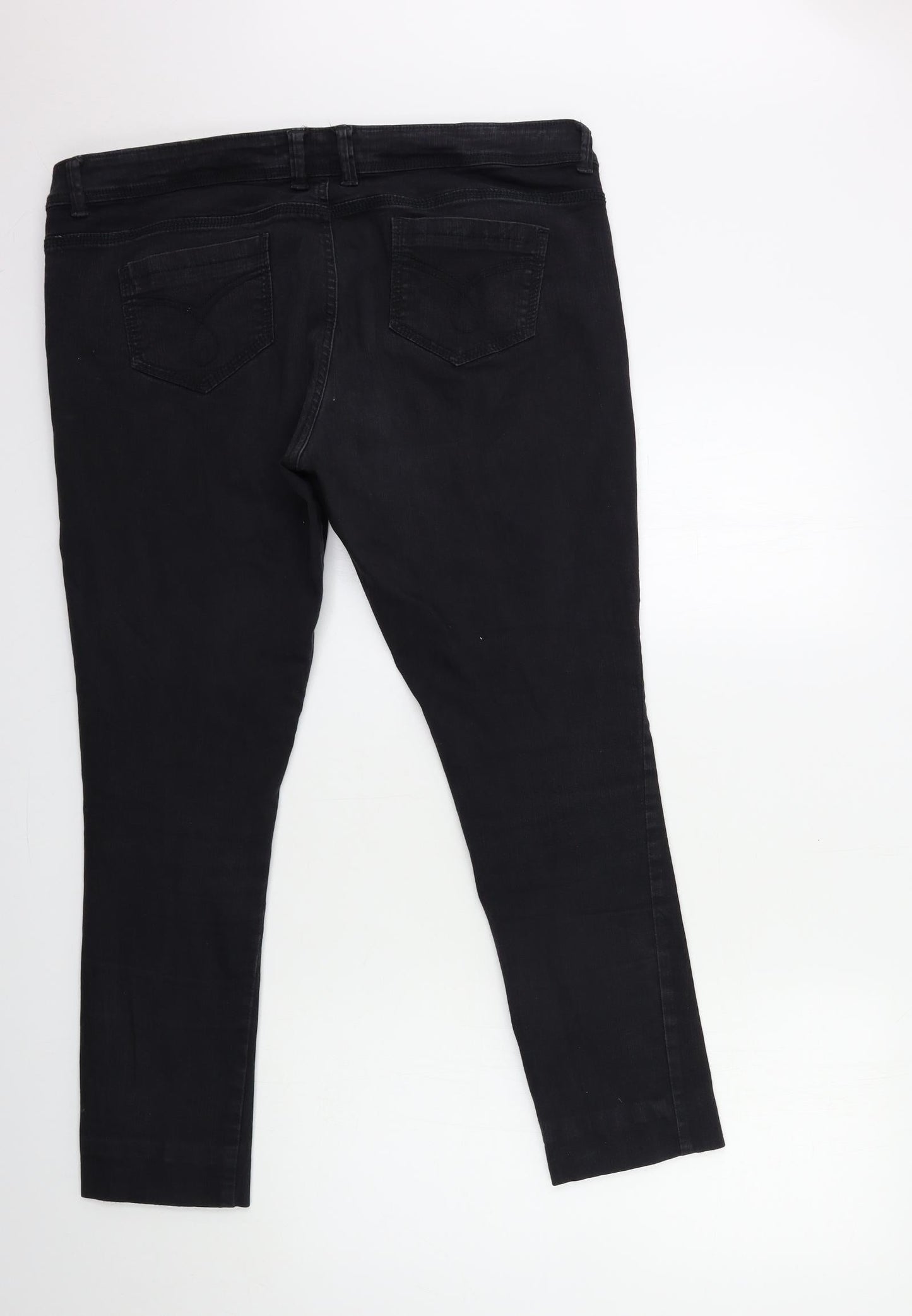 Womens UK Size 38 in Preworn Regular Fit Skinny Black Jeans