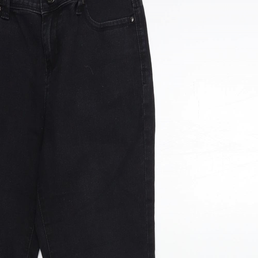 Denim & Co. Womens Black  Denim Skinny Jeans Size 8 L27 in