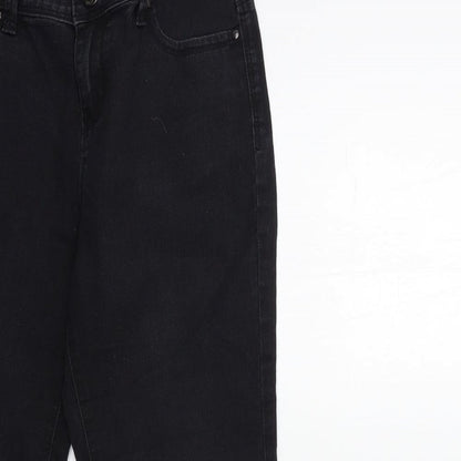 Denim & Co. Womens Black  Denim Skinny Jeans Size 8 L27 in