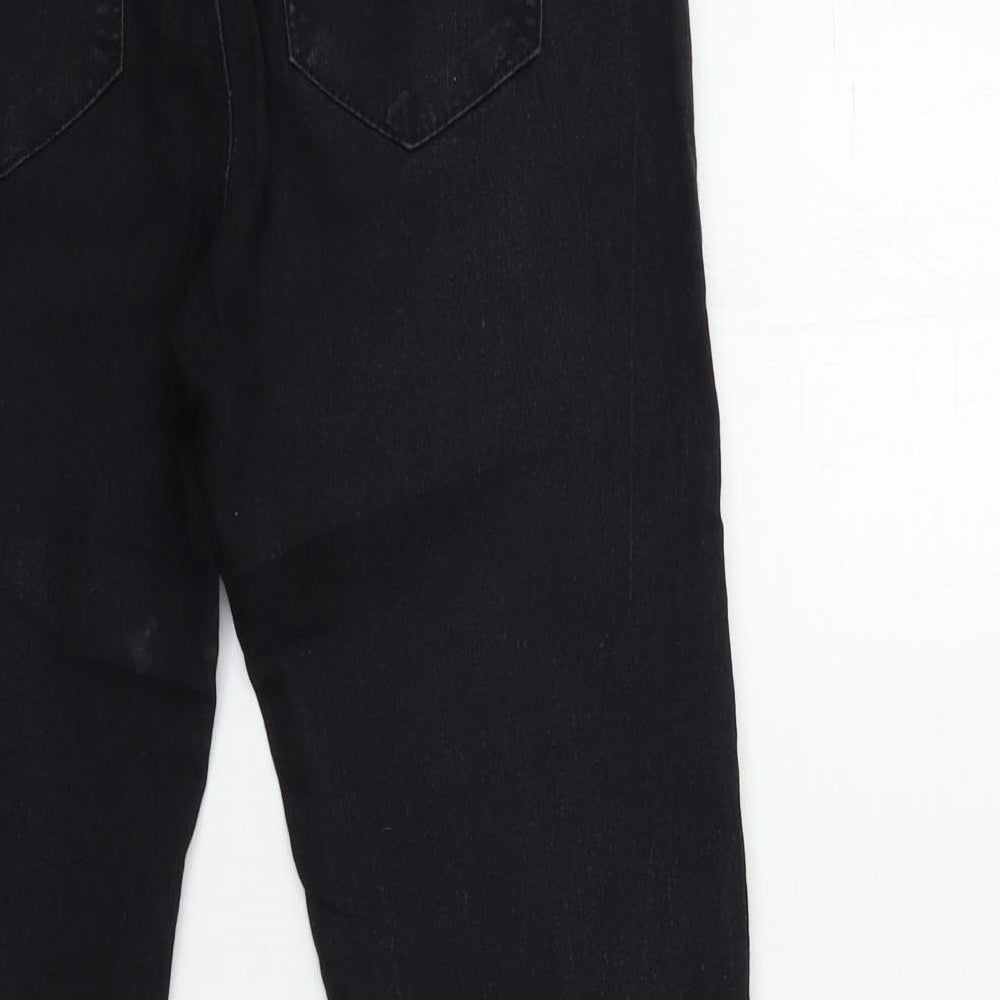 Denim & Co. Womens Black  Denim Skinny Jeans Size 8 L27 in