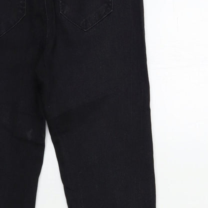 Denim & Co. Womens Black  Denim Skinny Jeans Size 8 L27 in