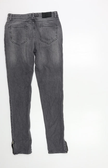 Zara Womens Grey  Denim Skinny Jeans Size 10 L30 in