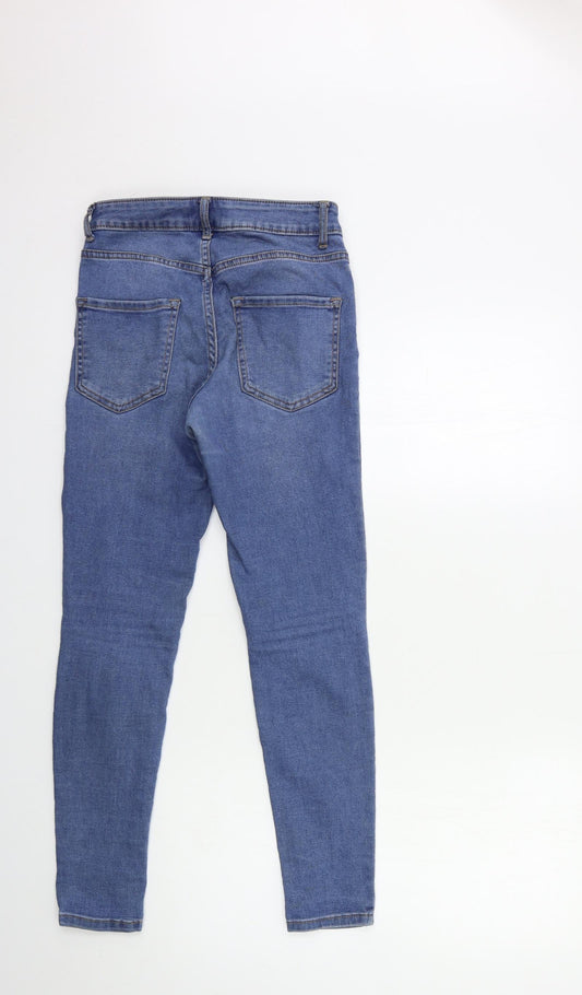 Denim & Co. Womens Blue  Denim Skinny Jeans Size 8 L28 in