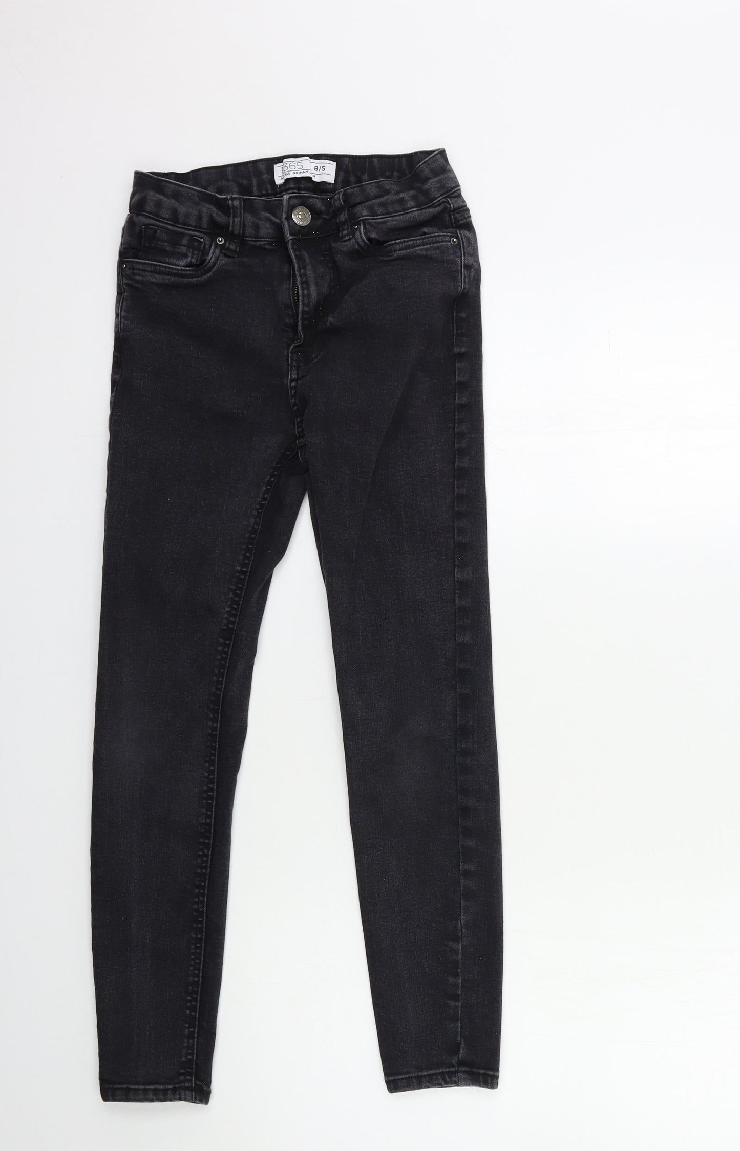 365 denim Womens Grey  Denim Skinny Jeans Size 8 L26 in