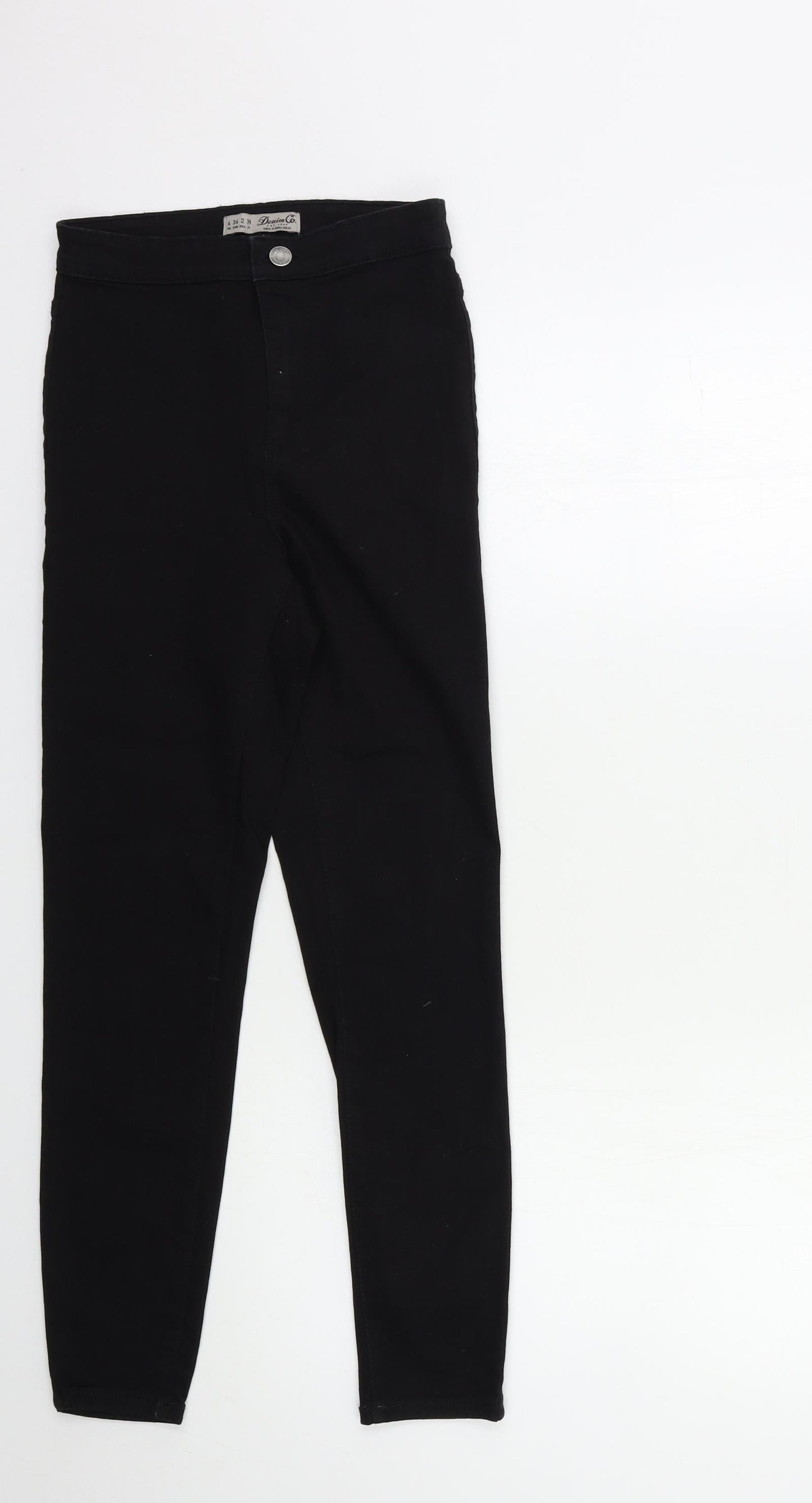 Denim & Co. Womens Black  Denim Skinny Jeans Size 6 L26 in