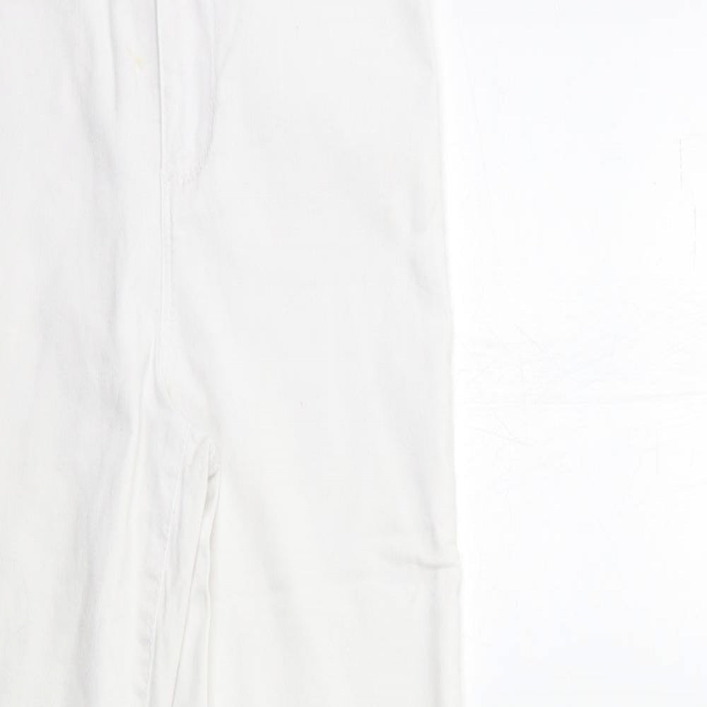 Denim & Co. Womens White  Denim Skinny Jeans Size 8 L29 in