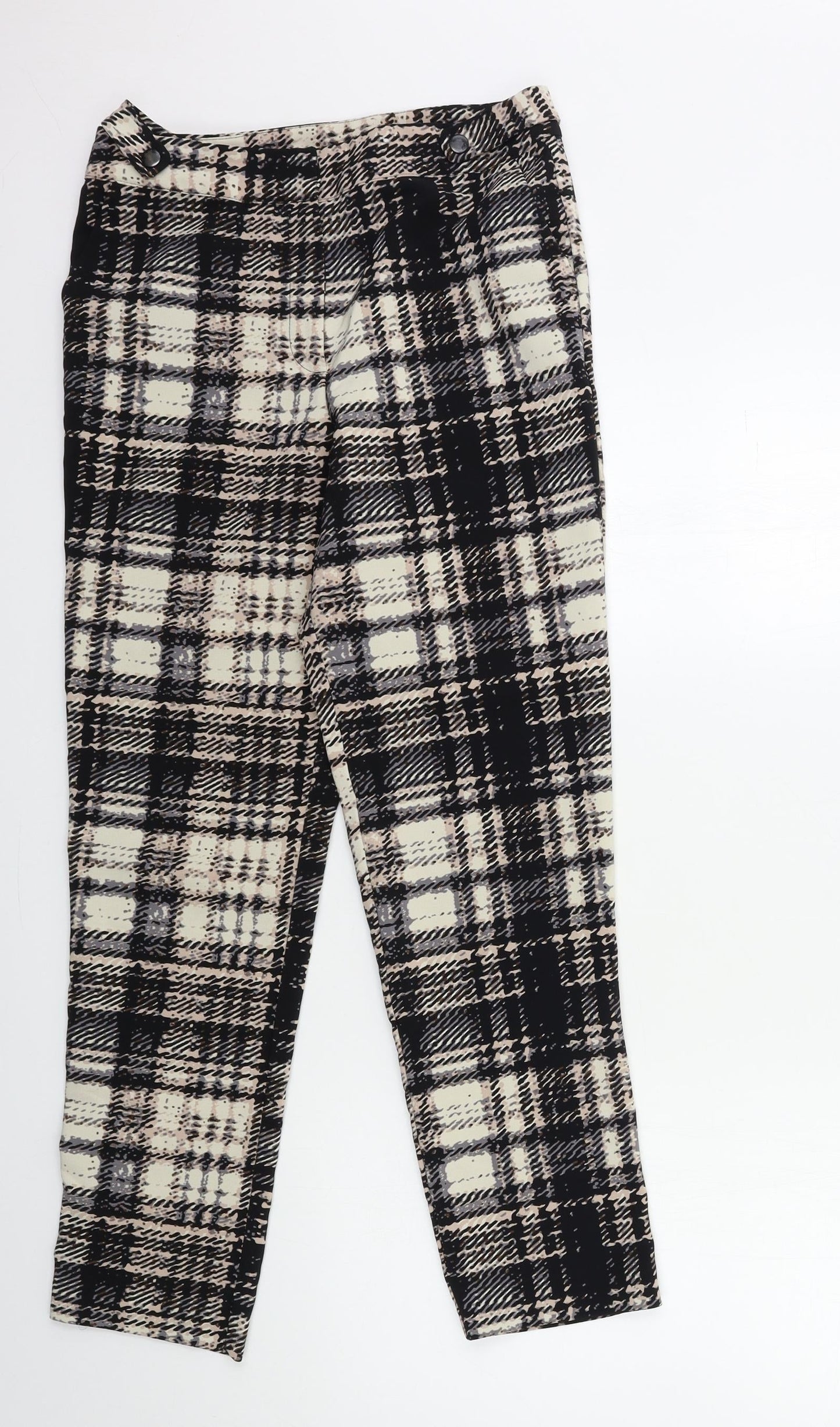 Womens UK Size 10 Topshop Regular Fit  Black Trousers