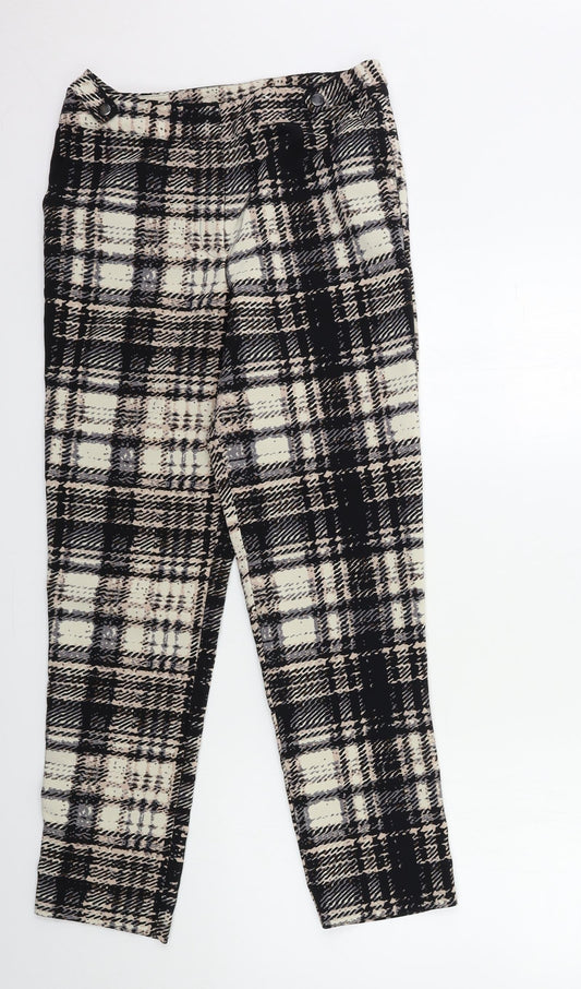 Womens UK Size 10 Topshop Regular Fit  Black Trousers