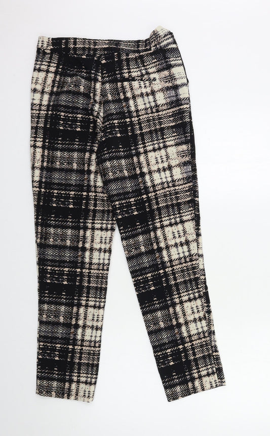 Womens UK Size 10 Topshop Regular Fit  Black Trousers