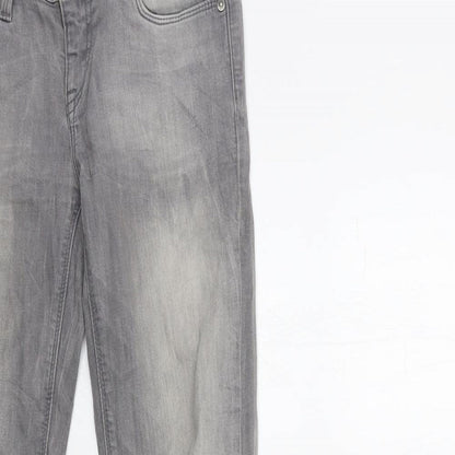 Preworn Womens Grey  Denim Skinny Jeans Size 8 L32 in