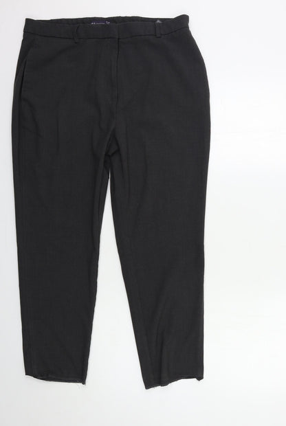 Womens UK Size 16 Marks and Spencer Regular Fit  Grey Trousers