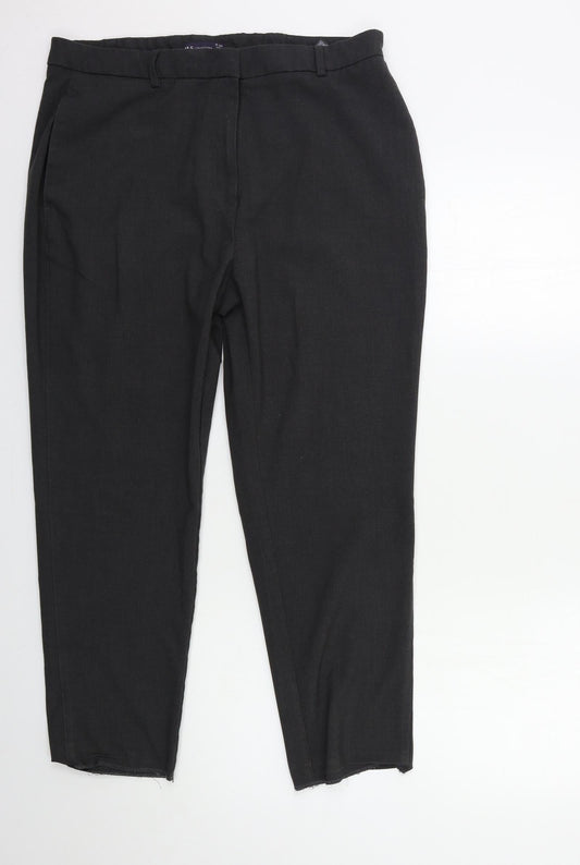 Womens UK Size 16 Marks and Spencer Regular Fit  Grey Trousers