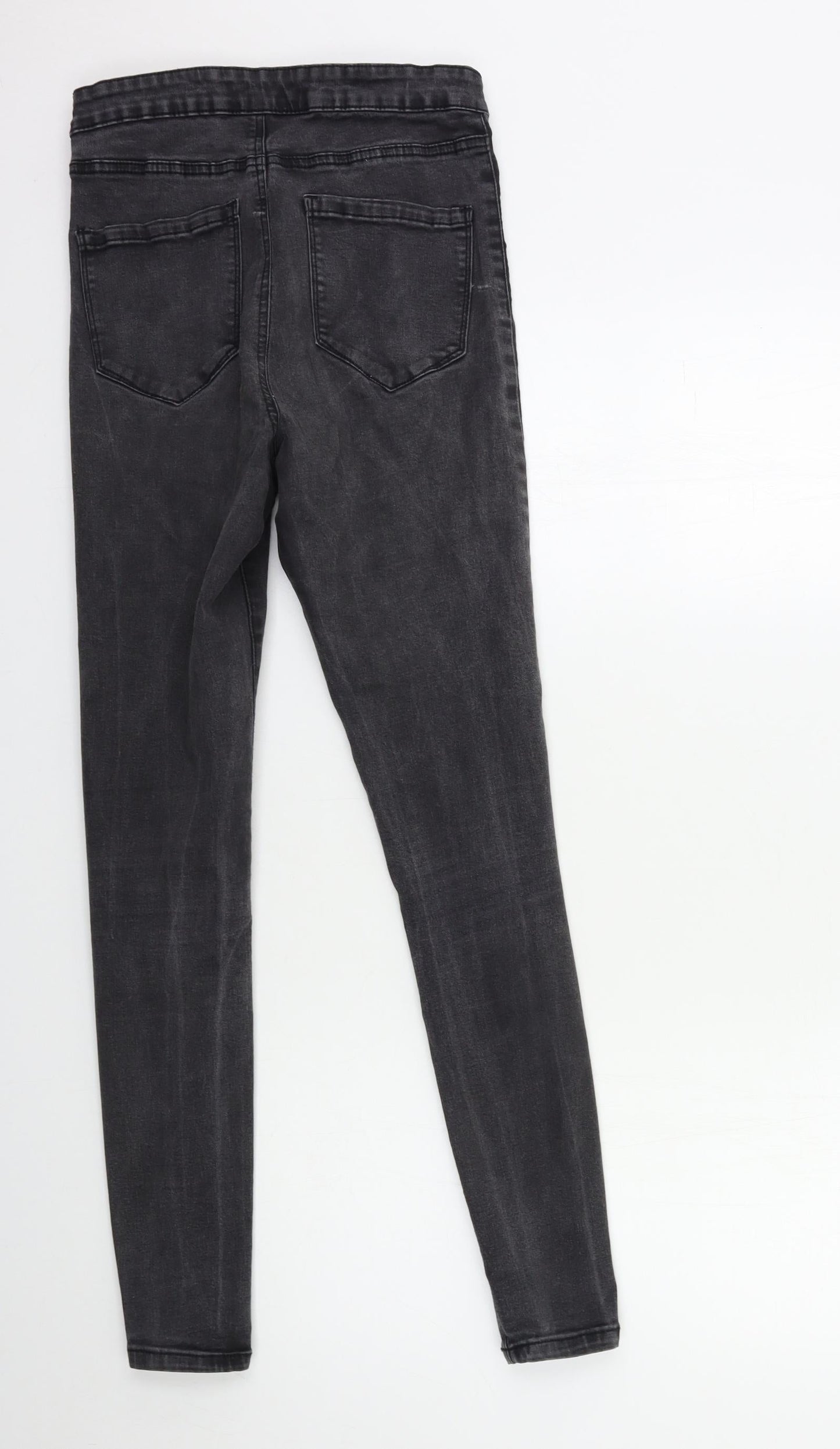 Denim & Co. Womens Grey  Denim Skinny Jeans Size 12 L28 in